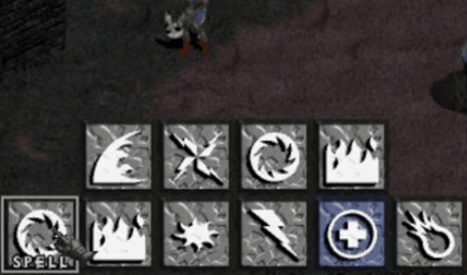 Diablo 1 skills interface.